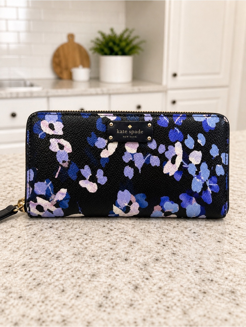 Kate Spade Cameron Street floral Margot long zip continental wallet